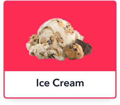 Ice Cream menu button in Treatware POS
